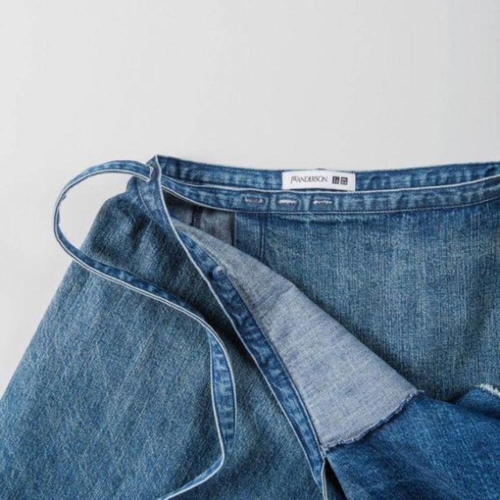 JW ANDERSON Denim Ruffle Midi Skirt - Picture 6 of 6